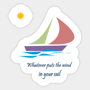 sailing Sticker
